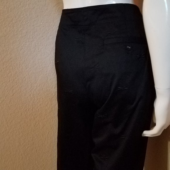 Talbots Petite Black Embroidered Capris - Picture 13 of 13